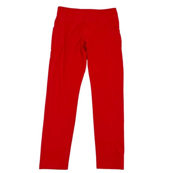 Tuff Veda Women's Red Ribbed Leggings | Size Medium **NEW - Picture 1 of 3